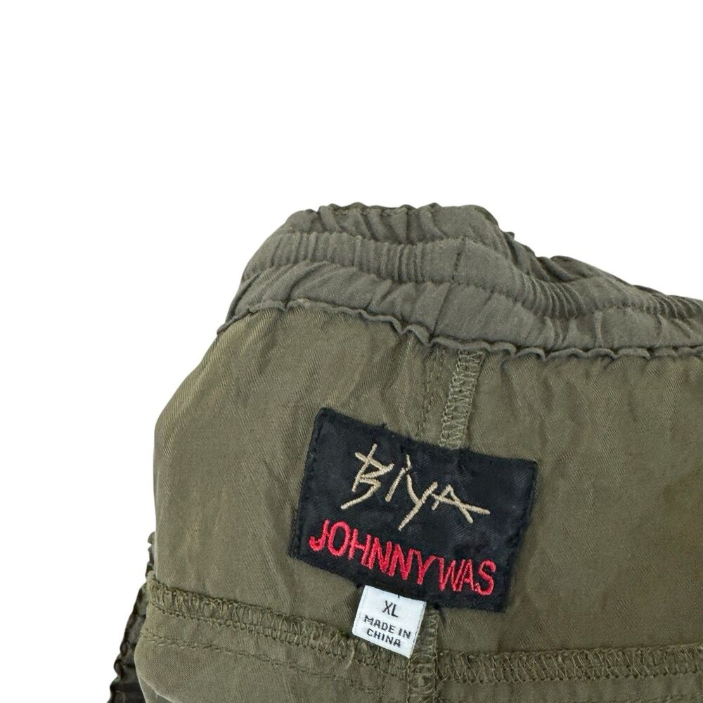 Johnny Was Biya X-Large Cargo Pants Elastic Waist Cupra Rayon Womens - Picture 3 of 11